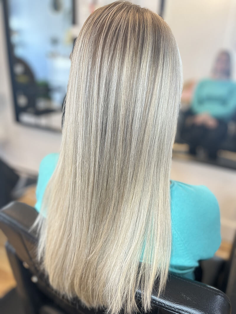 highlights technique hair color salon Toujours Belle