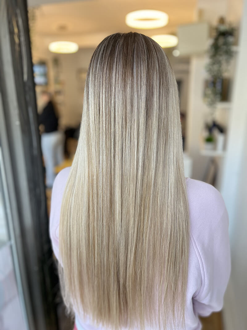 Balayage technique hair color salon Toujours Belle