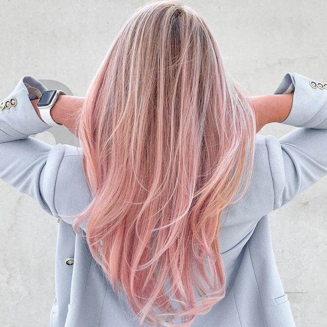 pink balayage