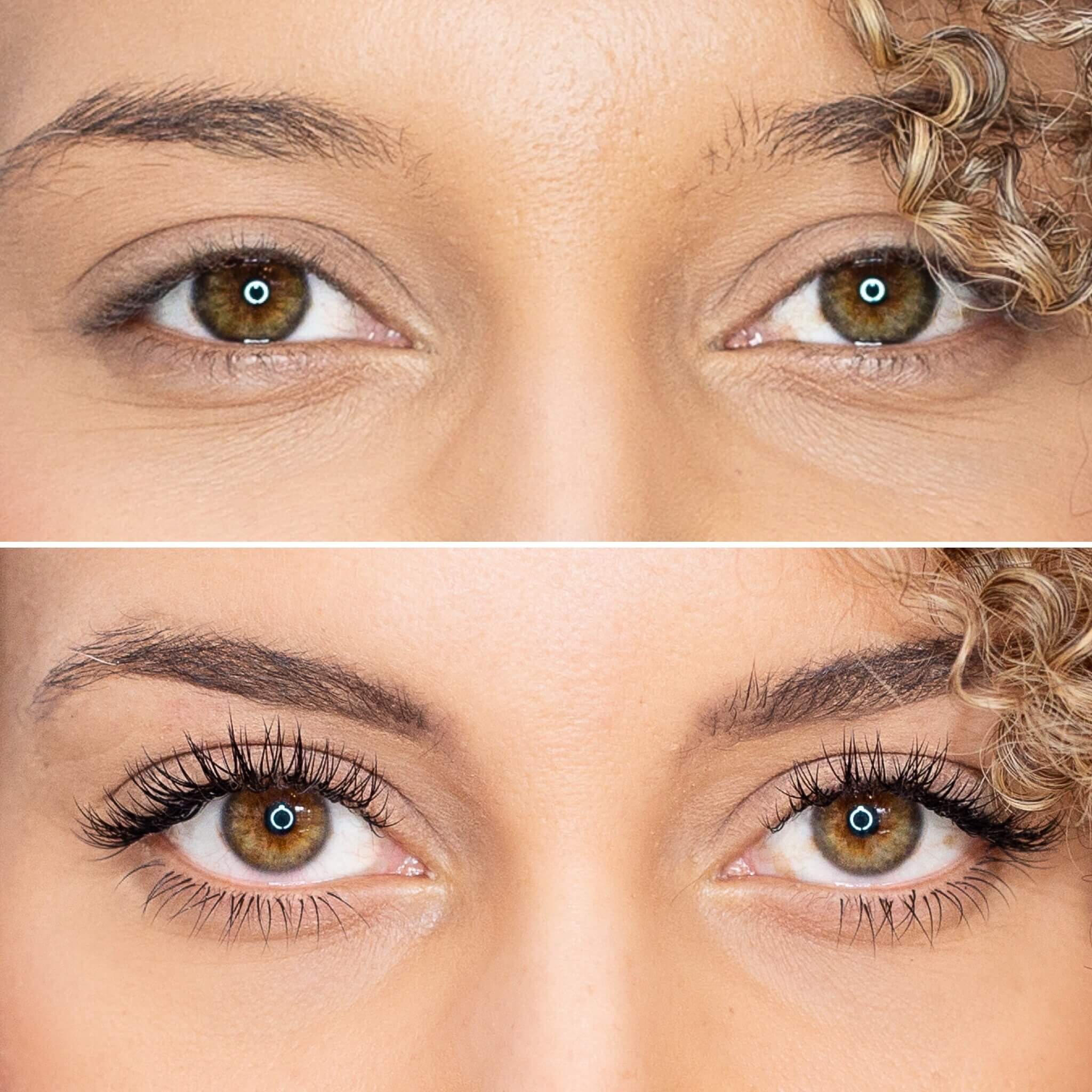 Eyelash Before and After salon toujours belle in Montreal